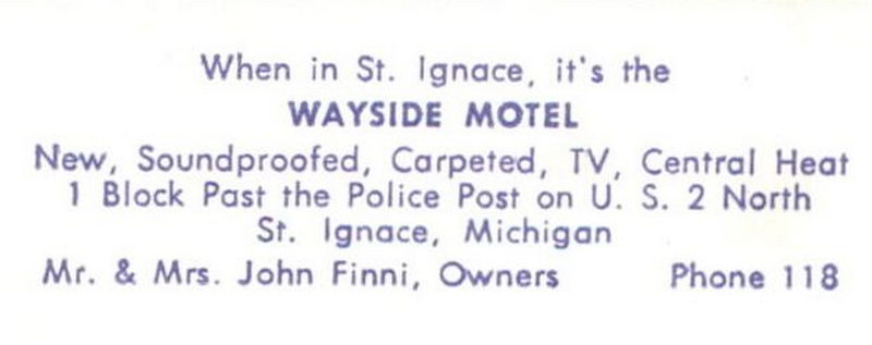 Wayside Motel - Postcard (newer photo)